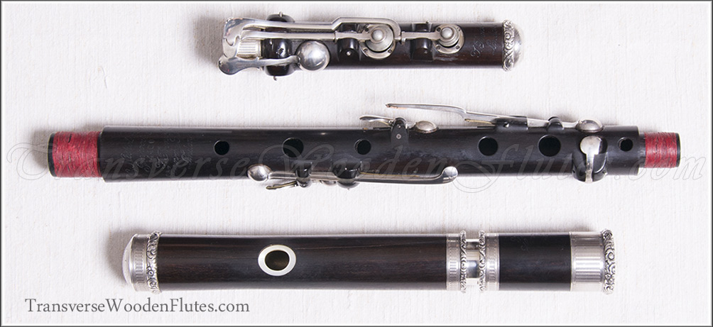 Prowse Wooden Silver Engraved flute